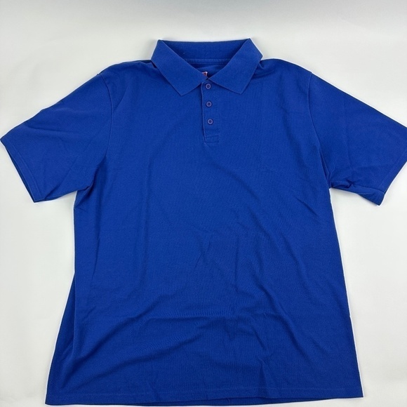 Hanes Polo Shirt Mens XL Blue XTemp Fresh IQ - Picture 1 of 8